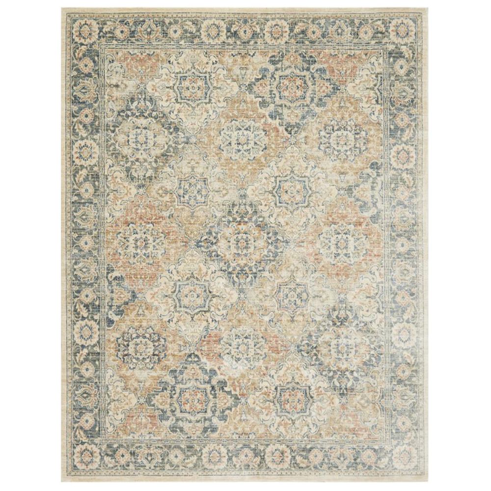 ED Ellen DeGeneres Crafted by Loloi Trousdale TX-04 7"10" Round Blue Area Rug, , large