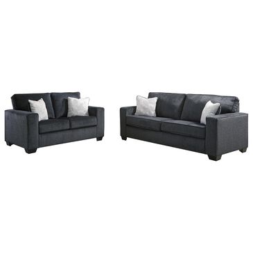 Signature Design by Ashley Altari 2-Piece Stationary Sofa and Loveseat in Slate, , large