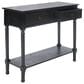 Safavieh Haines 2-Drawer Console Table in Black, , large