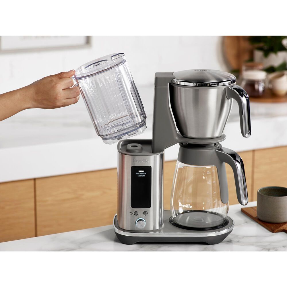 Breville Luxe Brewer 12-Cup Drip Coffee Maker with Glass Carafe in Brushed Stainless Steel, , large