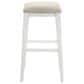 Armen Living Jane Bar Height Stool in White, , large