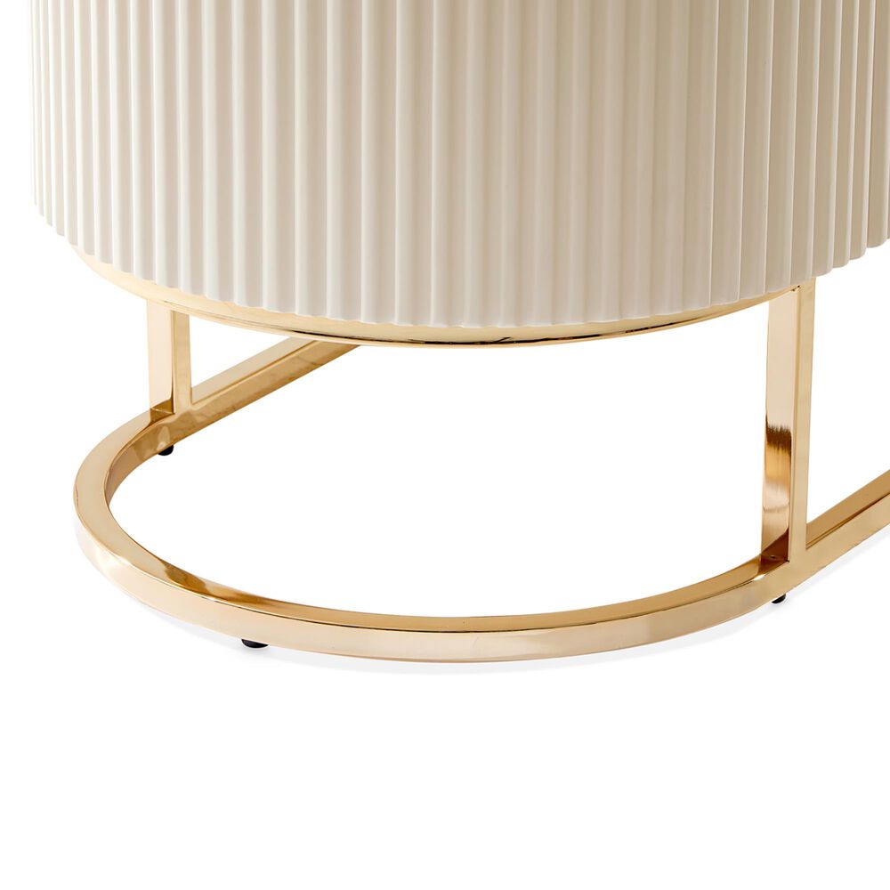 Vista Haus Lisbon Console Table in Silken Matte Cream, , large