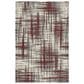 Central Oriental Oklahoma Badger 7"10" x 9"10" Dark Rust and White Sand Area Rug, , large