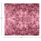 Timberlake 60" x 80" Ruched Faux Fur Throw Blanket in Pink, , large