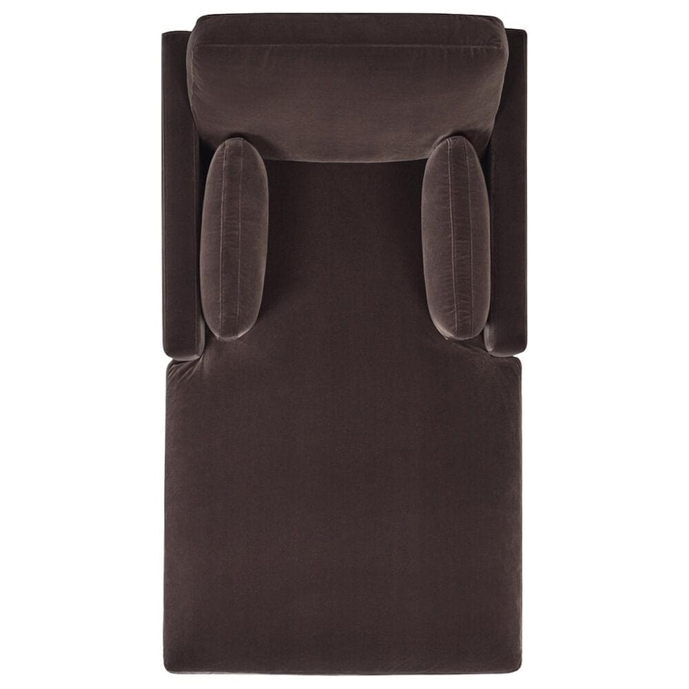 Jennifer Taylor Home Knox Chaise Lounge Chair in Deep Brown Velvet, , large