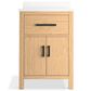 Kohler Kresla 24" Single Bathroom Vanity in Light Oak with 3 cm White Quartz Top and Rectangular Sink, , large
