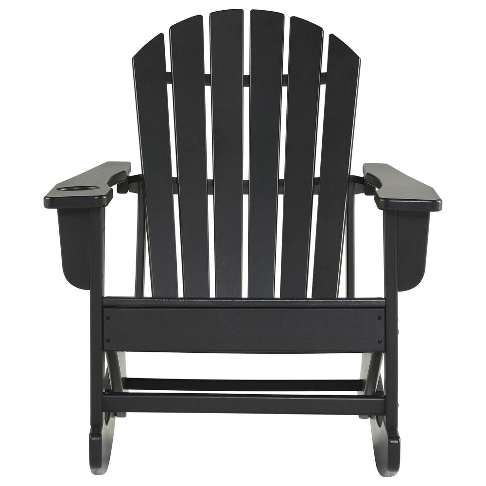 Ashley Sundown Treasure Outdoor Rocking Chair in Black, , large