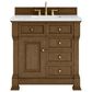 James Martin Vanities Brookfield 36" Single Bathroom Vanity in Honey Oak with 3 cm Arctic Fall Solid Surface Top and Rectangular Sink, , large