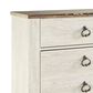Ashley Willowton 4-Piece Twin Storage Bedroom Set in Whitewash, , large