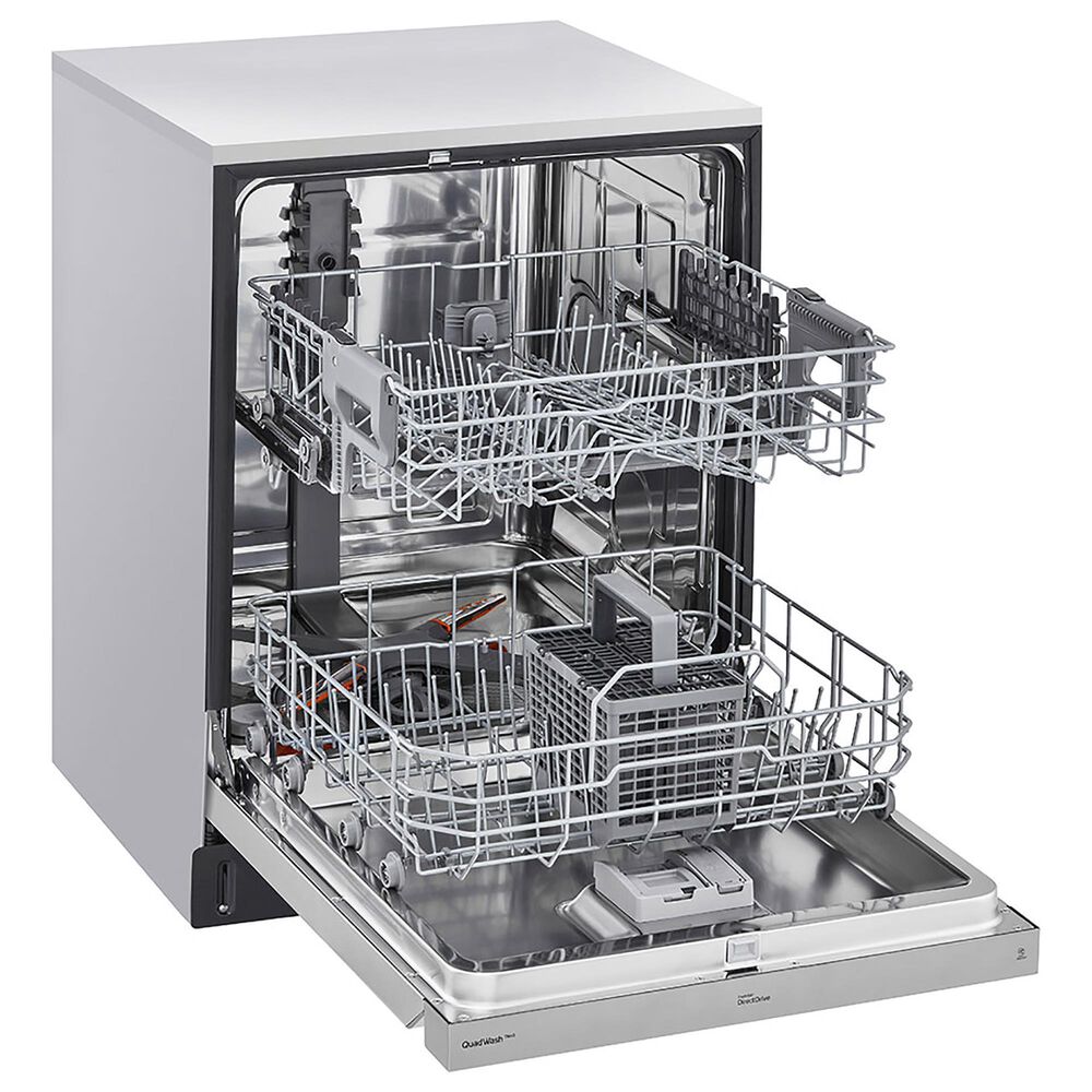 LG 24&quot; Front Control Smart Dishwasher in Stainless Steel, , large