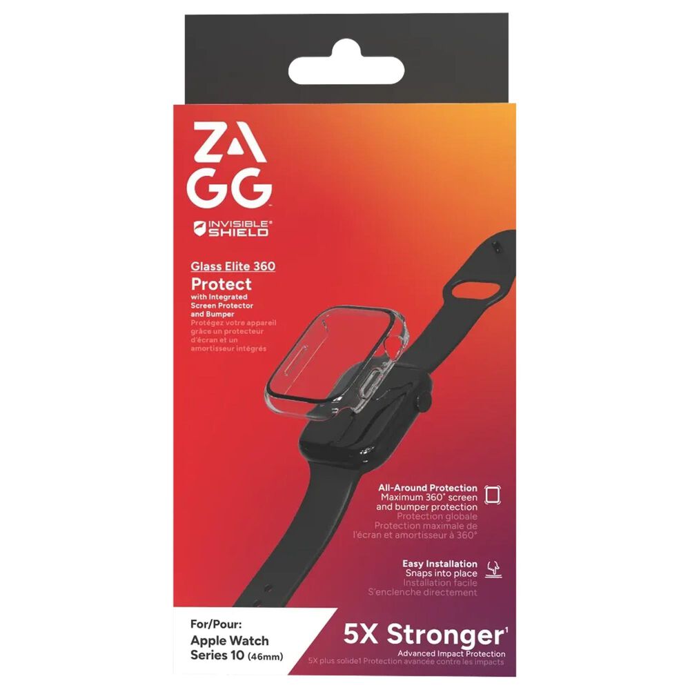Zagg InvisibleShield Glass Elite 360 Screen Protector for Apple Watch Series 10 46mm / Watch Series 11 46mm in Clear, , large