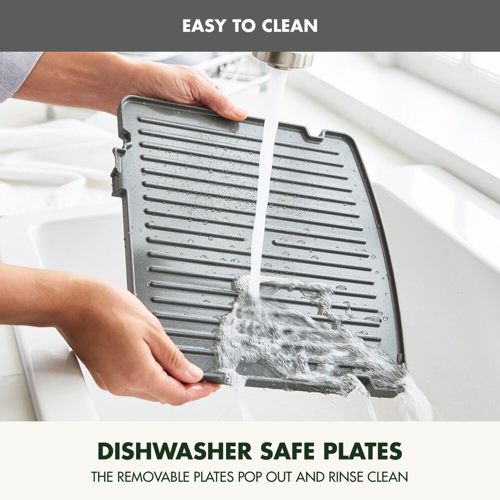 Green Pan Elite 14" Contact Grill and Griddle in Graphite, , large