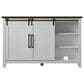 RTJ Furniture 2-Door Sideboard with Wine Storage in Antique White, , large