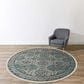Dalyn Rug Company Marbella 8" Round Mineral Blue Area Rug, , large