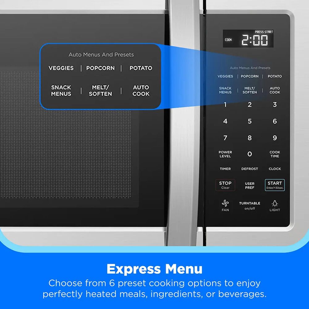 Midea 4-Piece Kitchen Package with 18.4 Cu. Ft. French Door Refrigerator and 6.3 Cu. Ft. 4-Element Freestanding Electric Range in Stainless Steel, , large