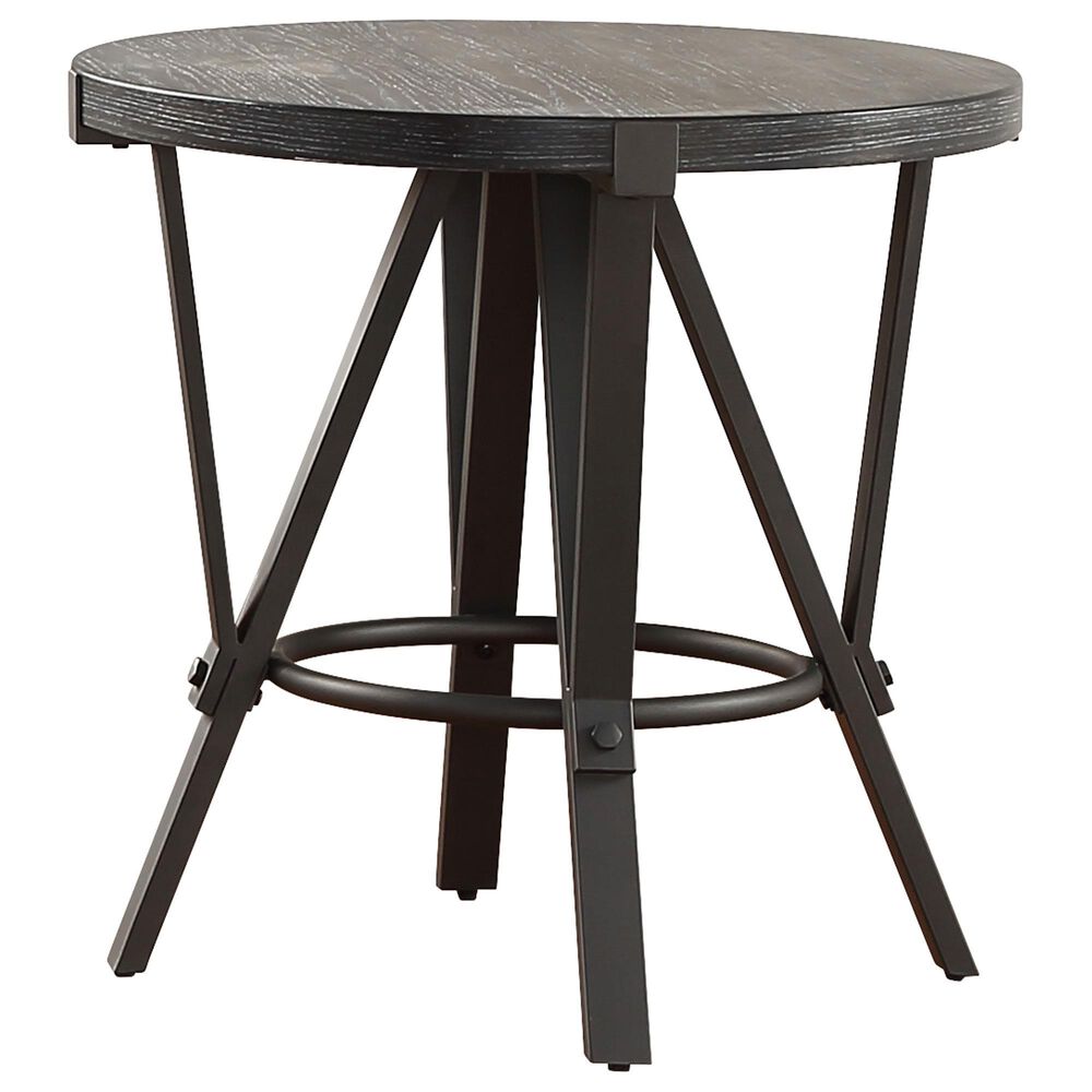 Steve Silver Furniture Portland End Table in Gunmetal Gray, , large