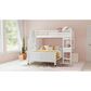 Mayberry Hill Hampton Twin Over Full Bunk Loft Bed with Staircase and Desk in White, , large