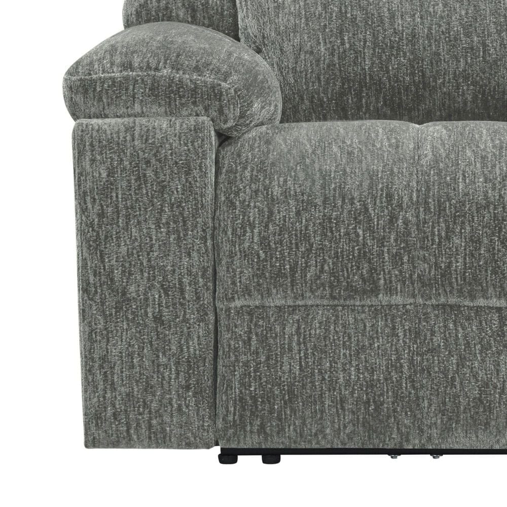 Simeon Collection Bronco Manual Rocker Recliner in Plush Charcoal, , large