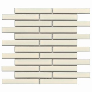 Emser Regala Bequest 1" x 6" Rectangle on 12" x 12" Glazed Porcelain Mosaic Sheet, , large