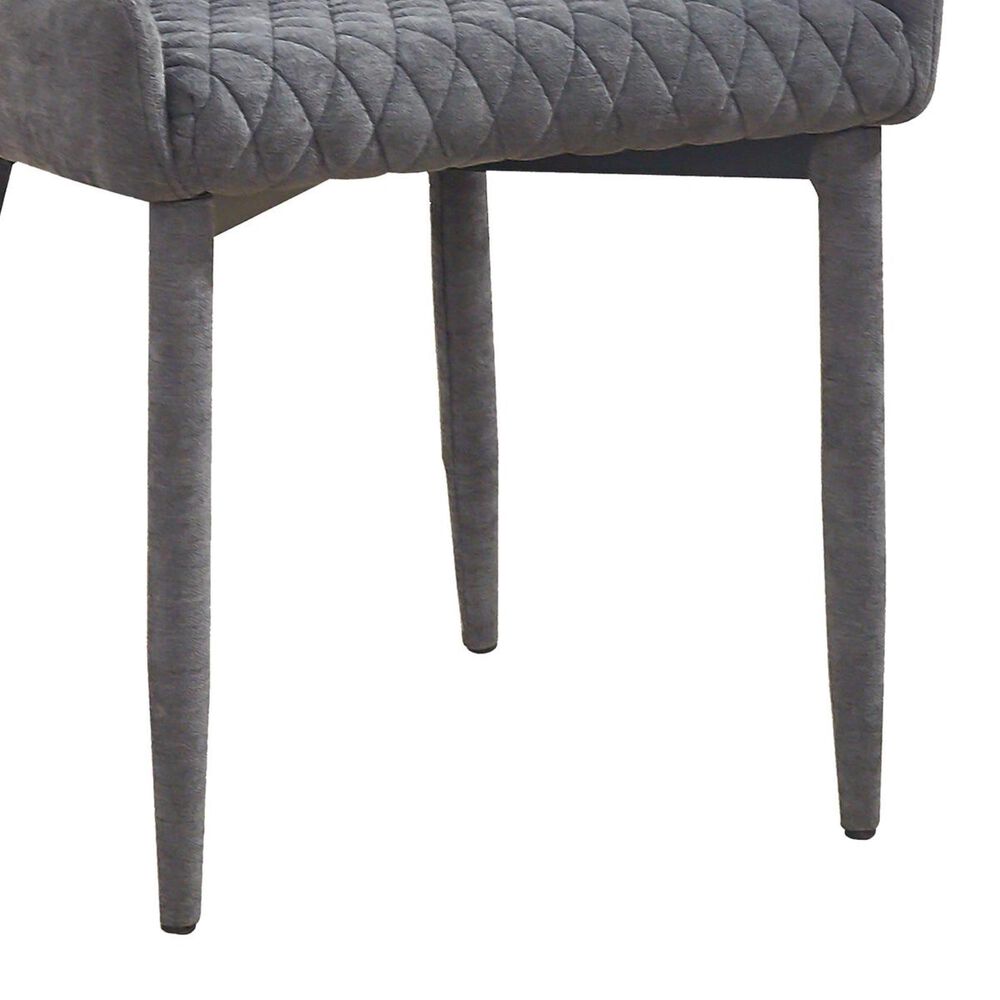 Tov Furniture Draco Velvet Chair in Grey, , large