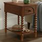Forma & Co Turn Wood Chairside Table in Cocoa Brown, , large