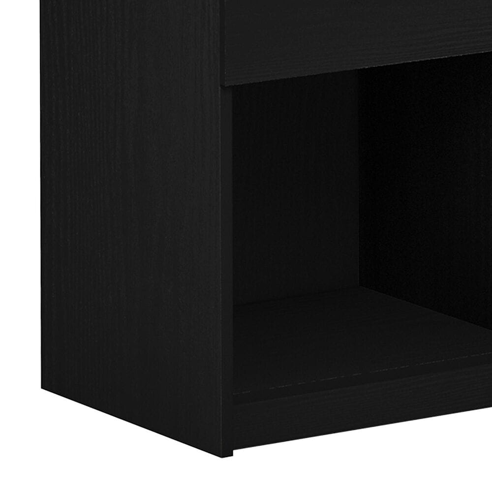 HOMLUX 1-Drawer Modern Nightstand with Bar Handle in Americano (Set of 2), , large