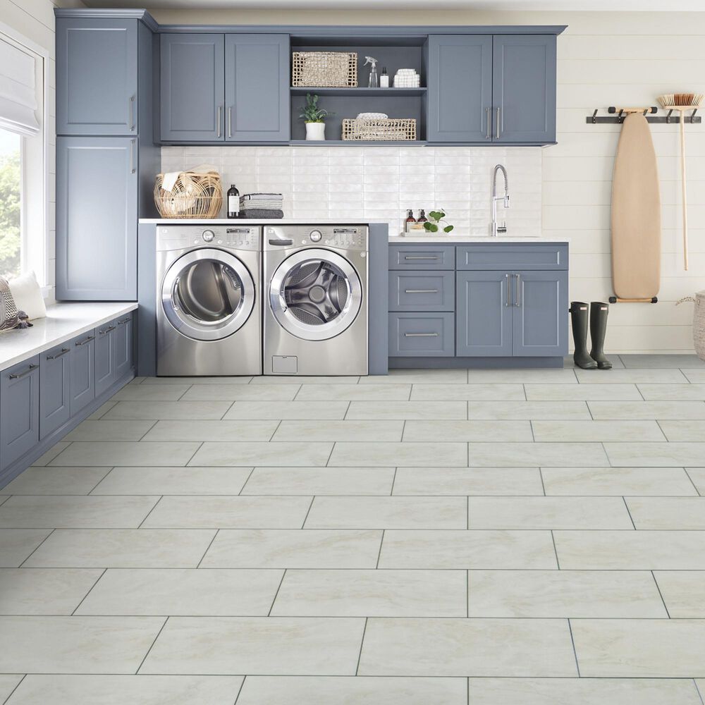 Mannington REALTA Glue Down Austrian Snow 12&quot; x 24&quot; Luxury Vinyl Tile, , large