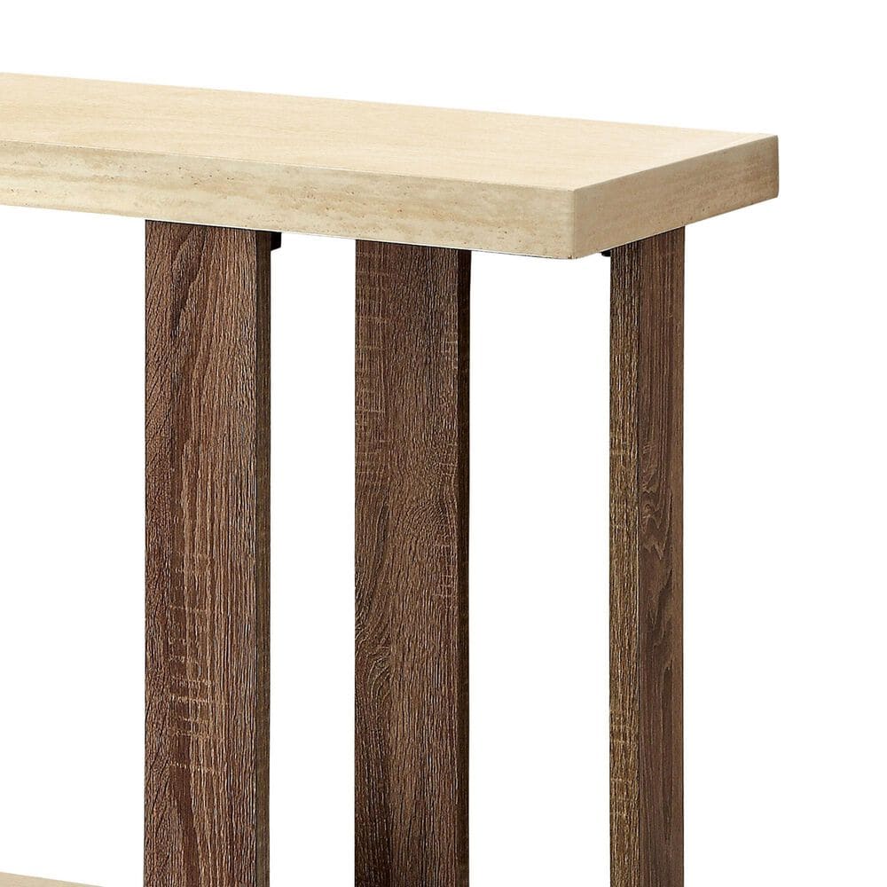 Furniture of America Kincaid Sofa Table in Light Oak, , large