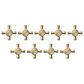 AGA Elise 9-Pack Knob in Brushed Brass, , large