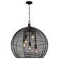 Golden Lighting Calypso 5-Light Pendant in Matte Black, , large