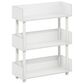 HOMLUX Turn-N-Tube 3-Tier Open Display Storage Bookshelf in White, , large
