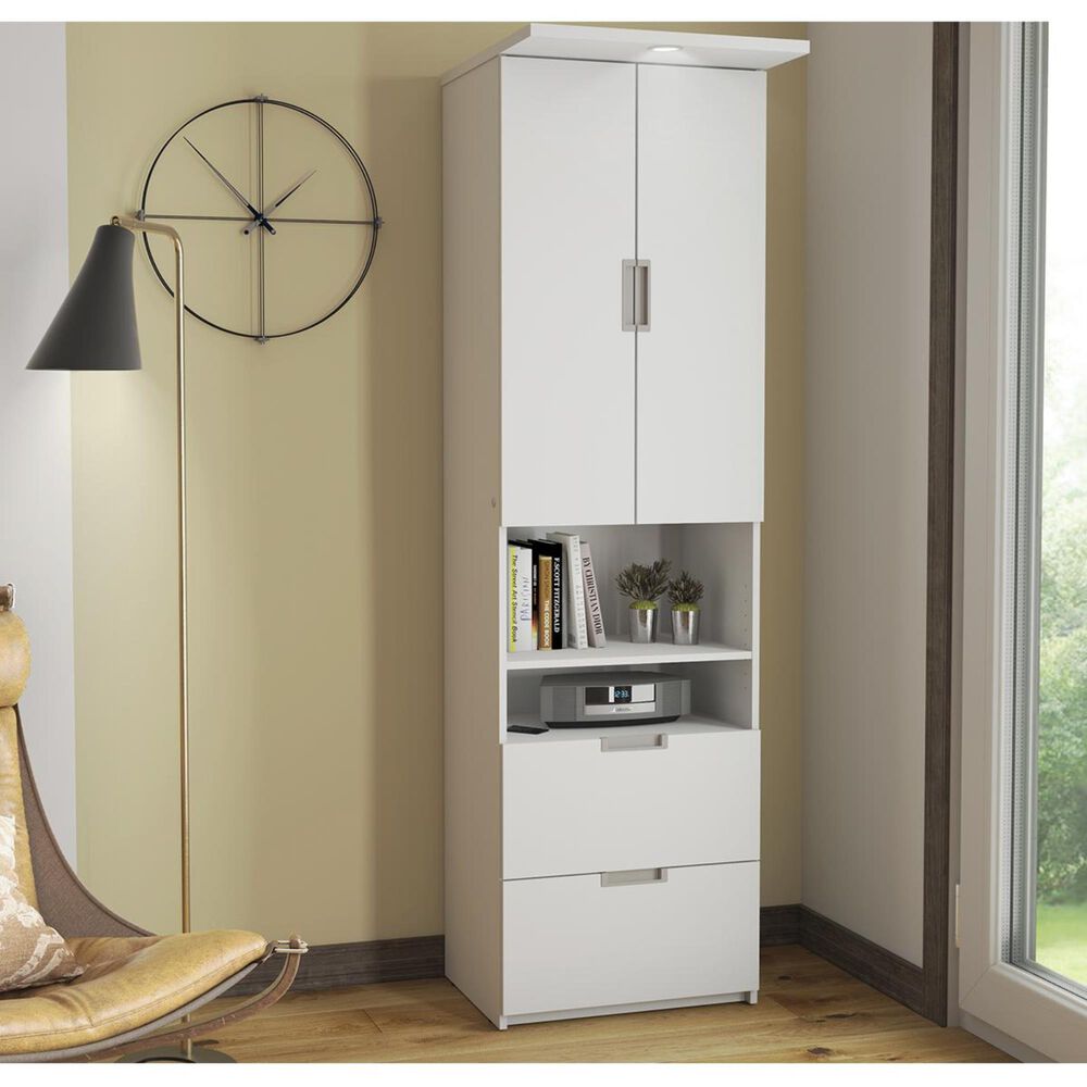 Bestar Lumina Storage Unit in White, , large