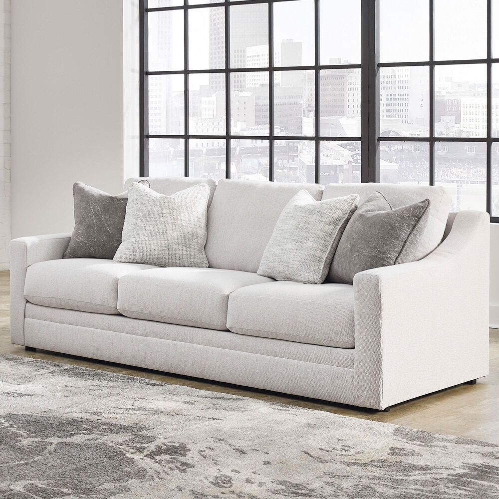 Ashley Maitelynn Stationary Sofa in Chalk, , large