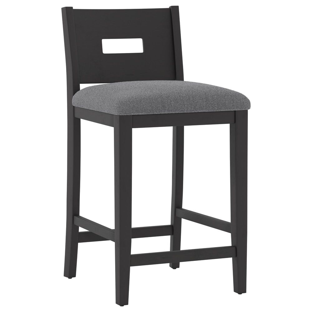 Hillsdale Direct Ship Allbritton Counter Stool with Dove Gray Cushion in Antique Walnut, , large