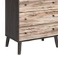 Ashley Piperton 5-Drawer Chest in Brown and Dark Charcoal, , large