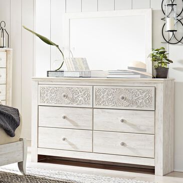 Ashley Paxberry Dresser in Whitewash, , large
