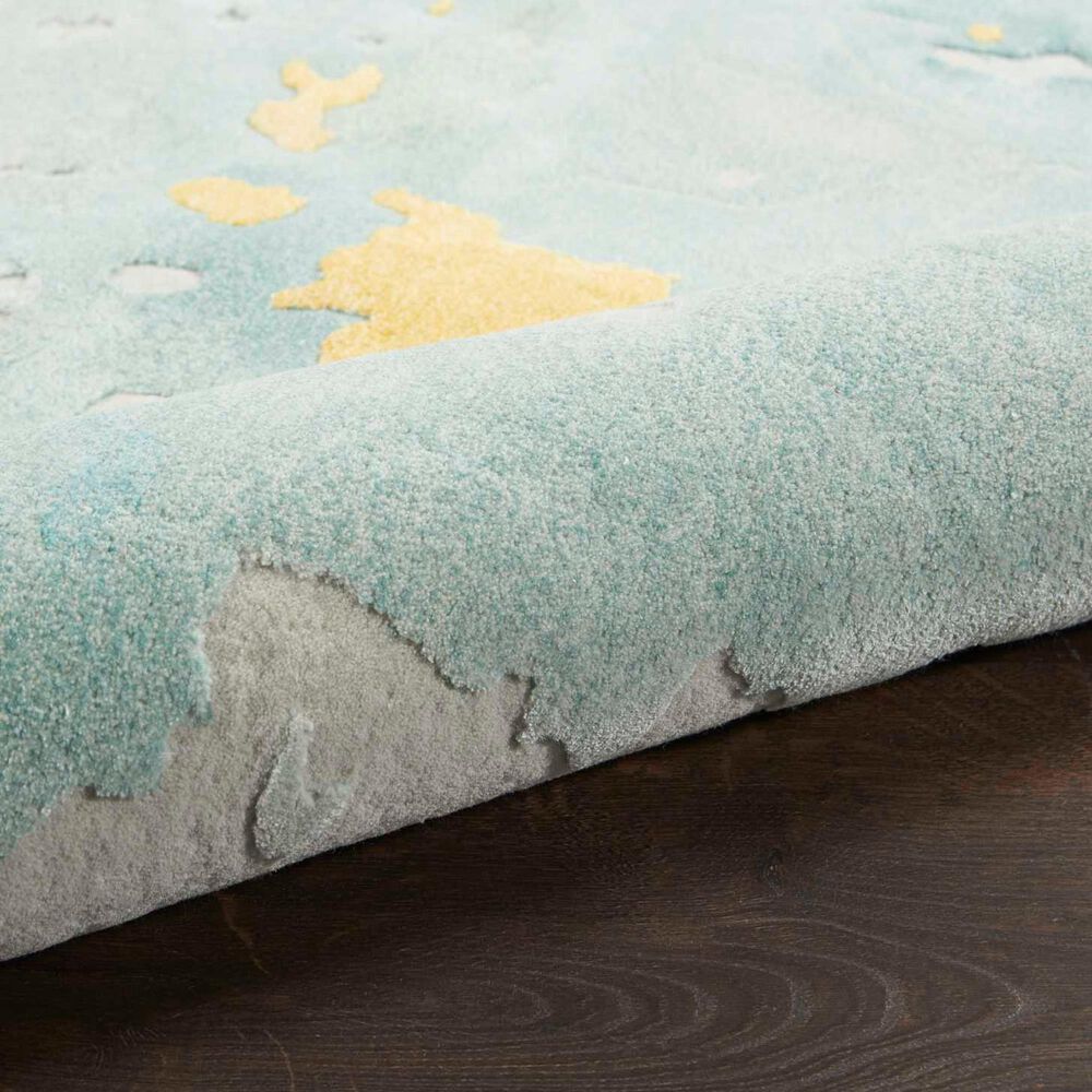 Nourison Prismatic 2&#39; x 3&#39; Seafoam Gold Area Rug, , large