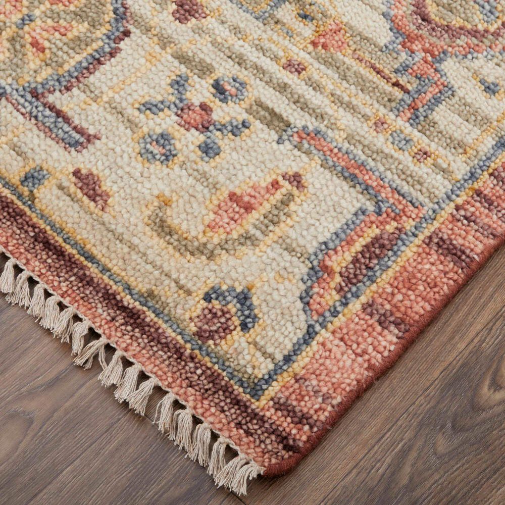 Feizy Fillmore 3&#39; x 5&#39; Rust and Beige Area Rug, , large