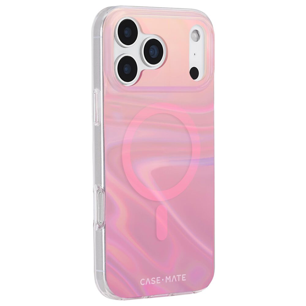 Case-Mate Peach Bubble MagSafe Case for iPhone 17 Pro Max in Peach Iridescent, , large