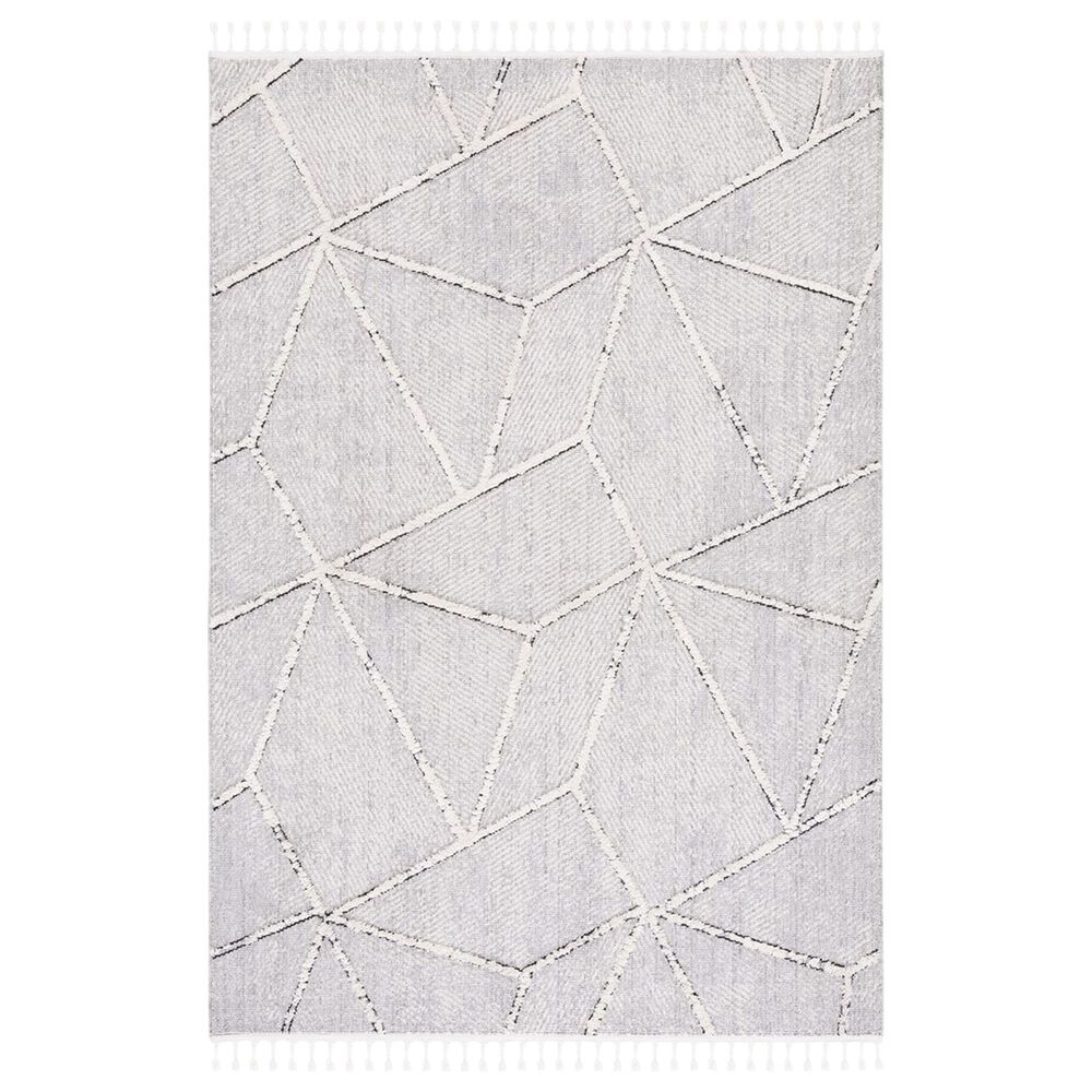 Safavieh Marrakesh MRK552F 9" x 12" Grey and Ivory Area Rug, , large