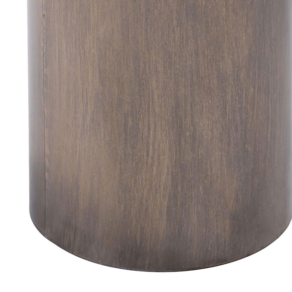 Zuo Modern Emi End Table in Antique Gold and Glass, , large