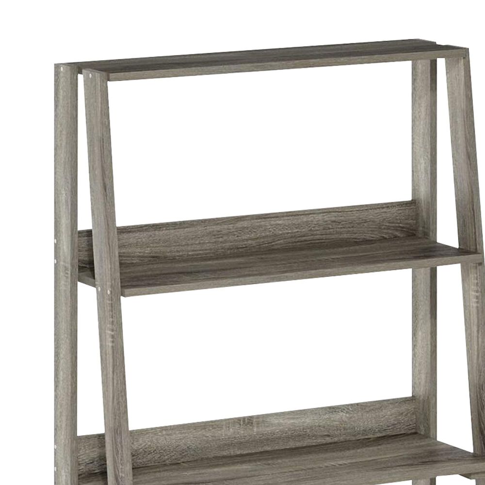 HOMLUX 5-Tier Ladder Display Bookshelf in French Oak, , large