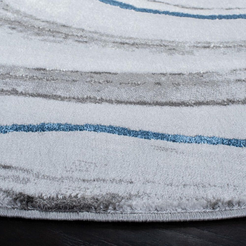 Safavieh Craft CFT819N 4&#39; Round Grey and Blue Area Rug, , large