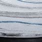 Safavieh Craft CFT819N 4" Round Grey and Blue Area Rug, , large