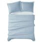Pem America Cannon Solid 3-Piece Full/Queen Duvet Cover Set in Light Blue, , large