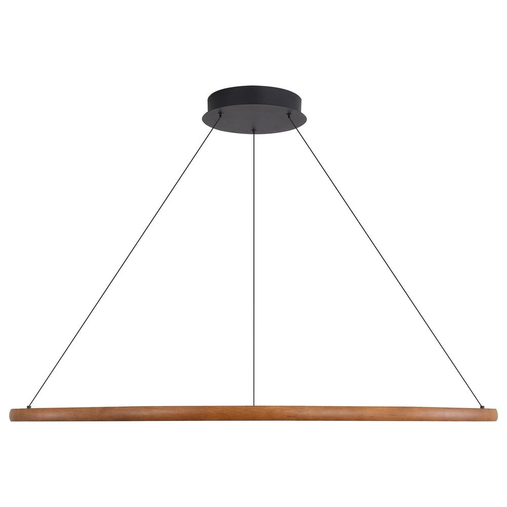 Golden Lighting Veritas 71" 1-Light Chandelier in Driftwood, , large