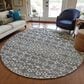 Dalyn Rug Company Portico PO4 Gray 8" Round Area Rug, , large