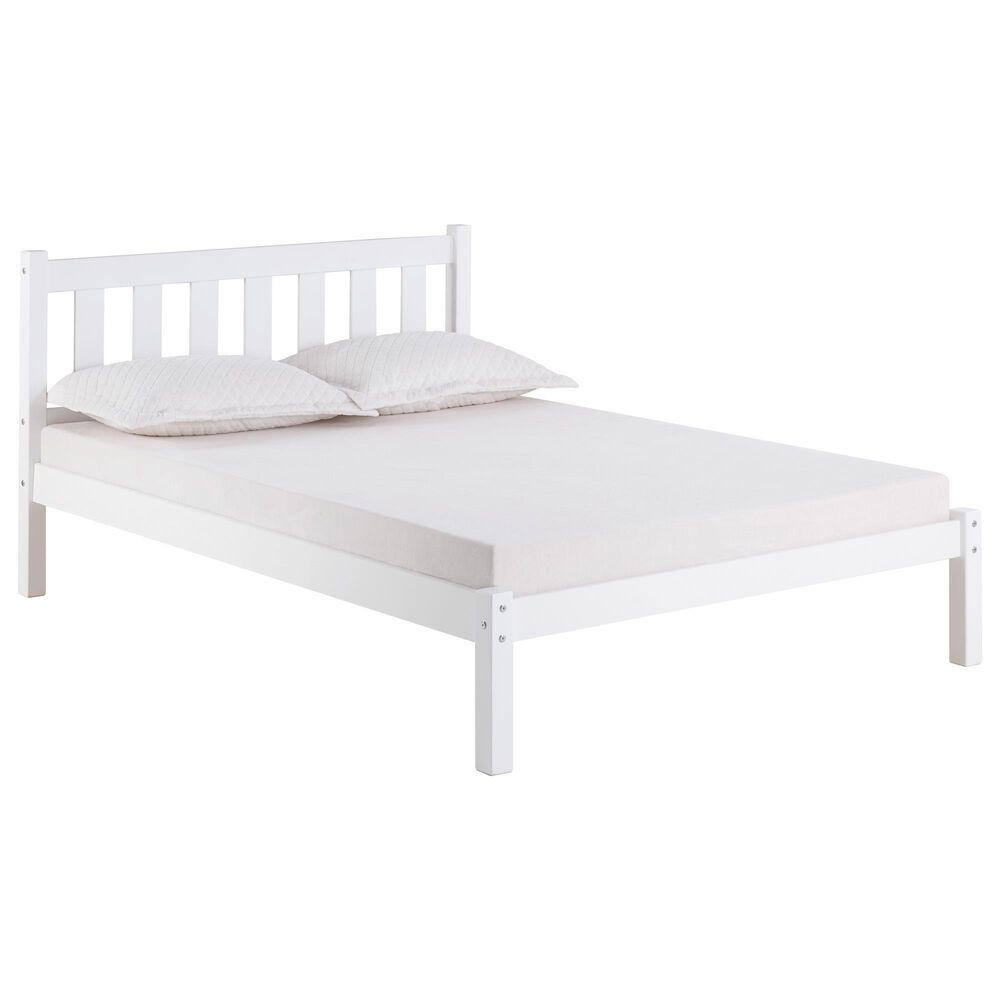 Timberlake Poppy Full Platform Bed in White, , large