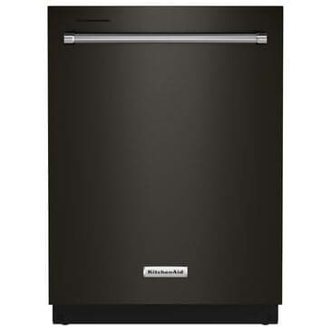 KitchenAid 24" Built In Bar Handle Dishwasher with Top Control in Black Stainless, , large