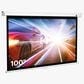 Kodak 100" Manual Pull Down Projector Screen, Large 16:9 Retractable Projector Screen, , large